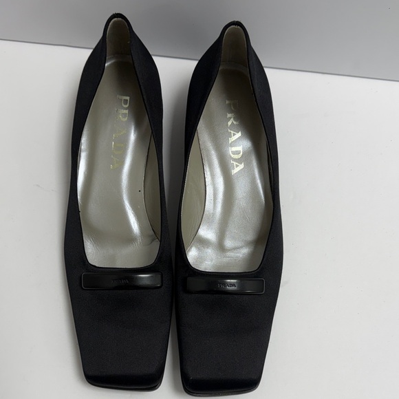 Prada Shoes - Prada Women's Black Square Toe Heels